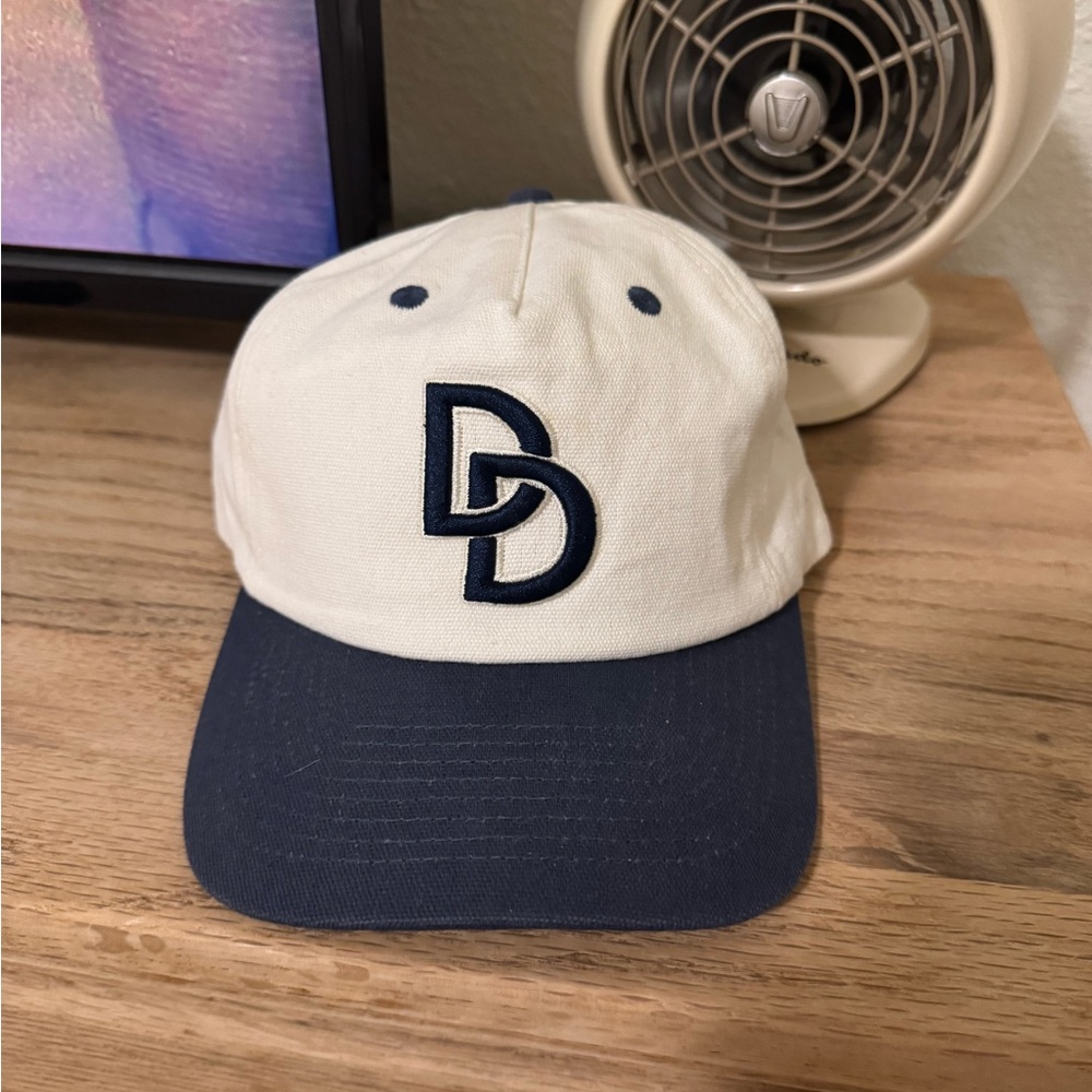 Daily Drills Baseball Hat, White and Blue